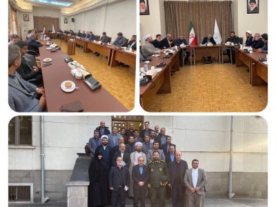 دیدار شورای هماهنگی ومجمع عالی بسیج اقشارسپاه عاشورابه فرماندهی سرهنگ صفدری با استاندارآذربایجان شرقی دکتر سرمست